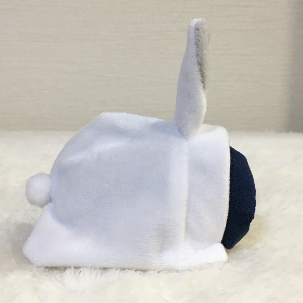 もちマス/もちころりん着ぐるみ うさぎ ホワイト&ライトグレー