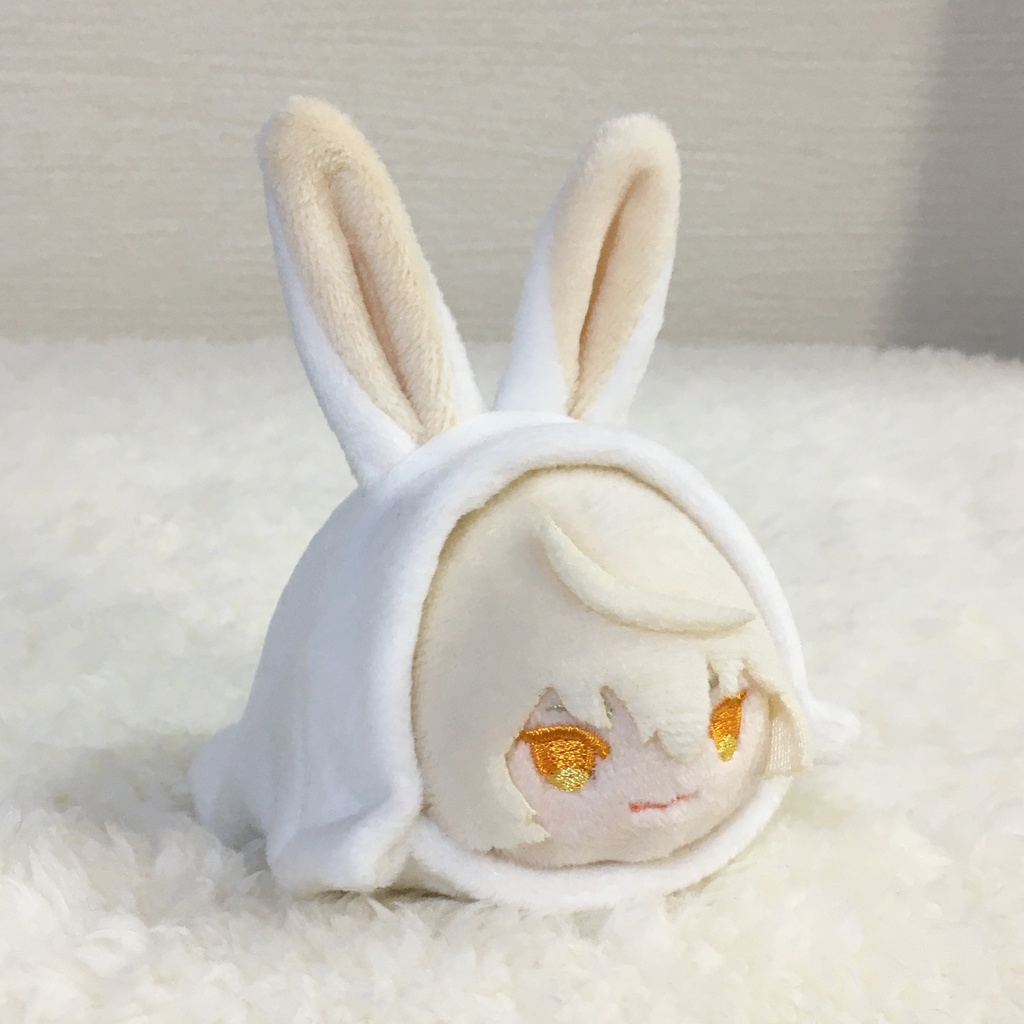 もちマス/もちころりん着ぐるみ うさぎ ホワイト&アイボリー