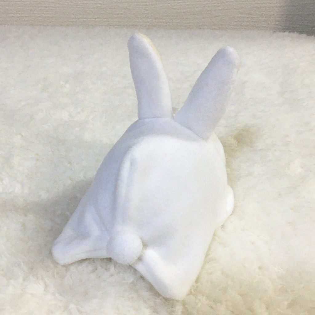 もちマス/もちころりん着ぐるみ うさぎ ホワイト&アイボリー