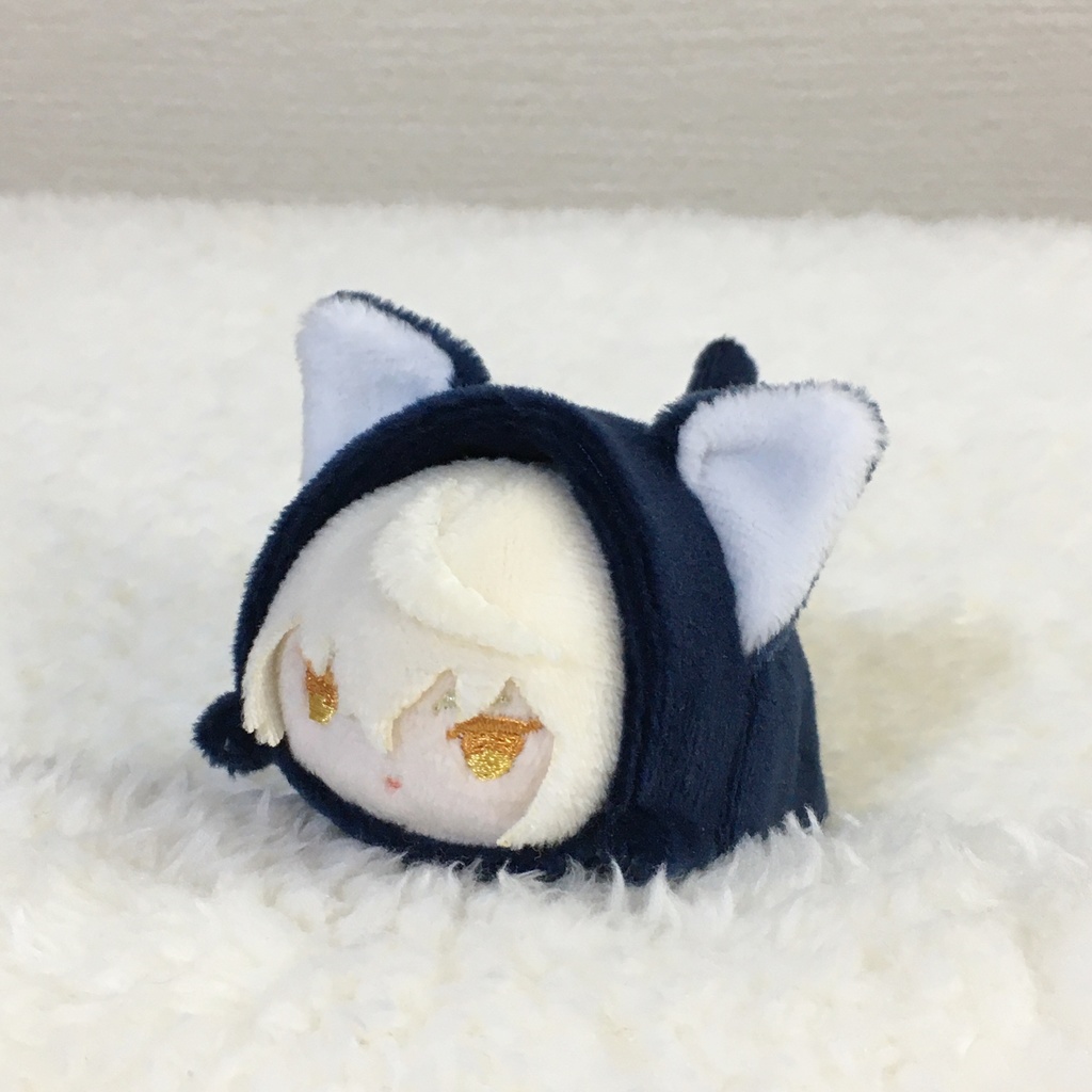 もちマスミニ着ぐるみ ねこ(折れ耳) ネイビー