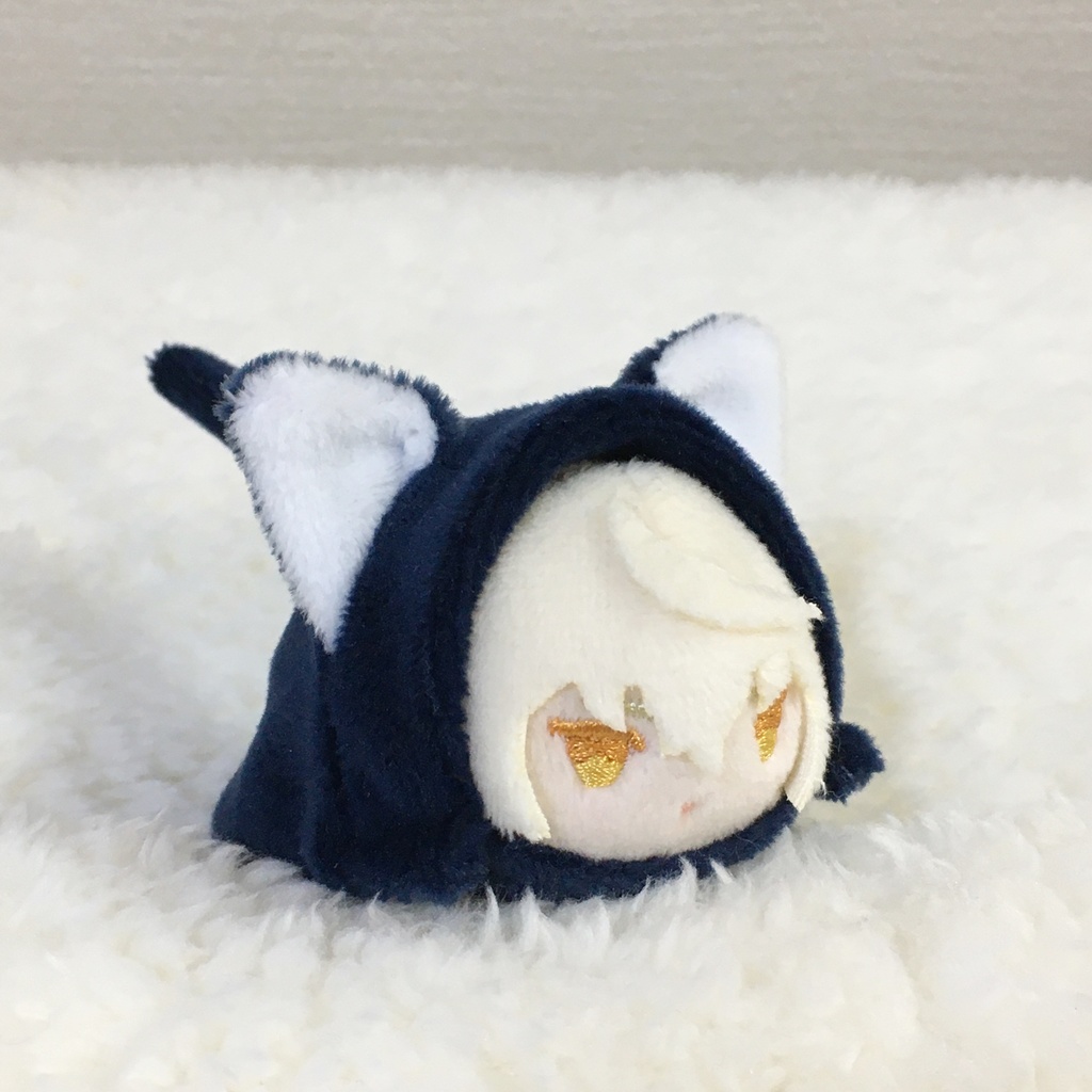 もちマスミニ着ぐるみ ねこ(折れ耳) ネイビー