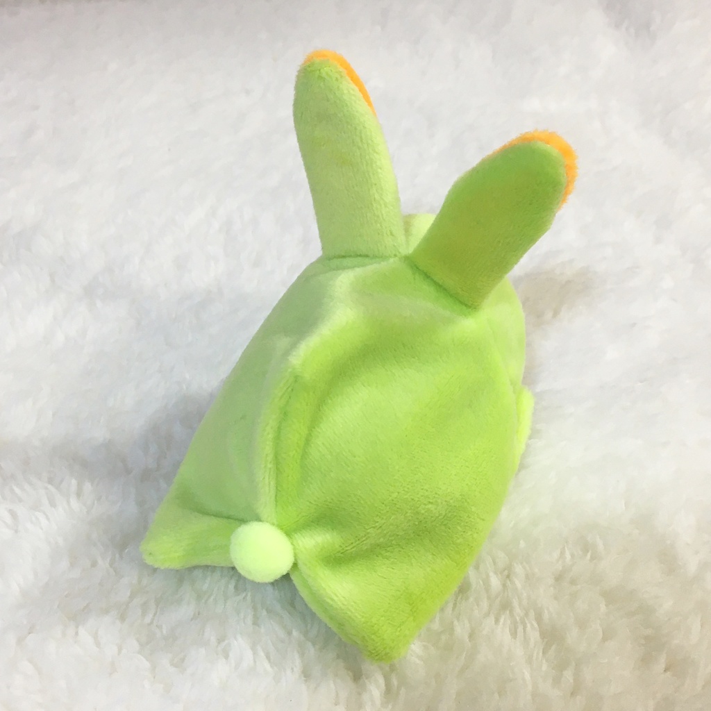 もちマス/もちころりん着ぐるみ うさぎ ライムグリーン&オレンジ