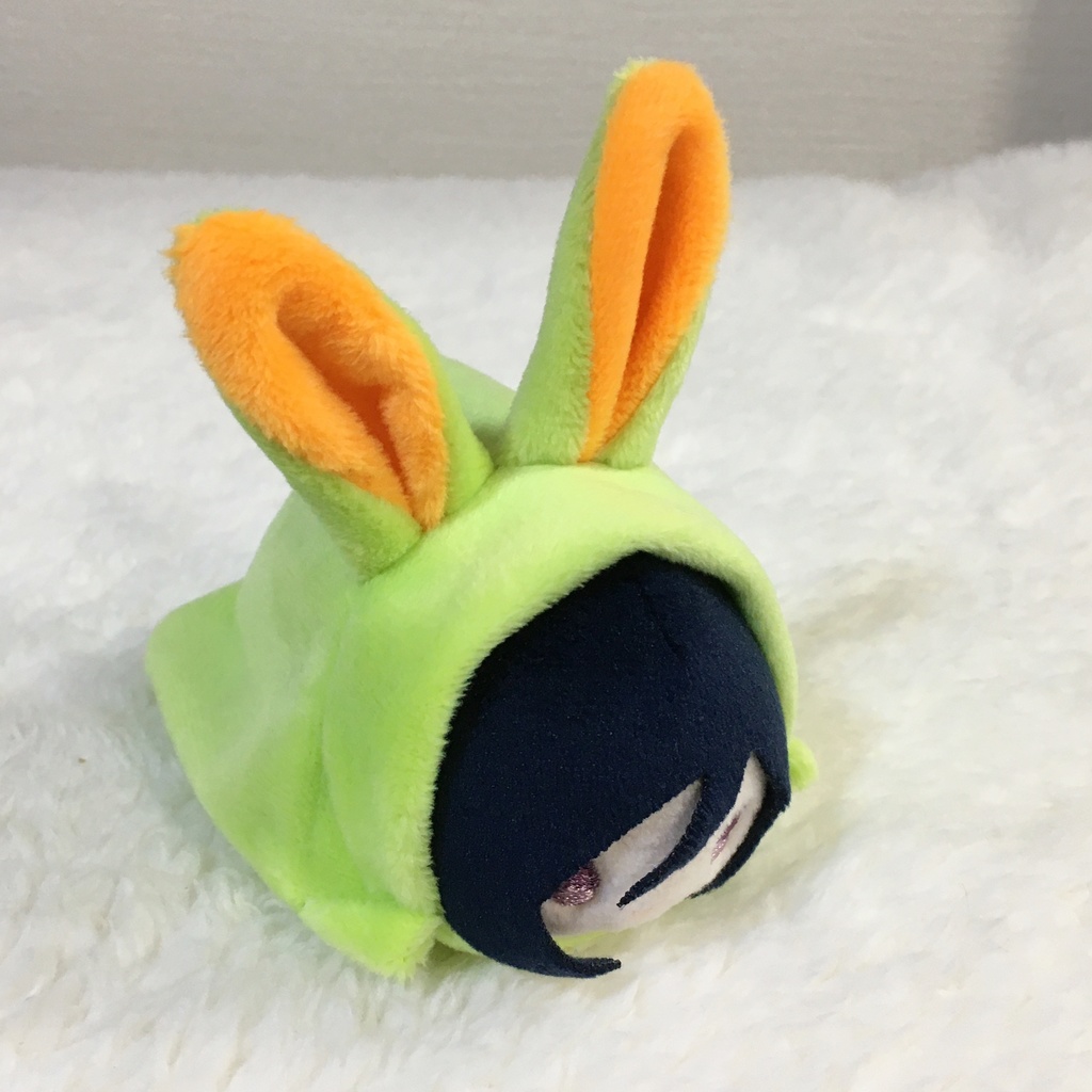 もちマス/もちころりん着ぐるみ うさぎ ライムグリーン&オレンジ