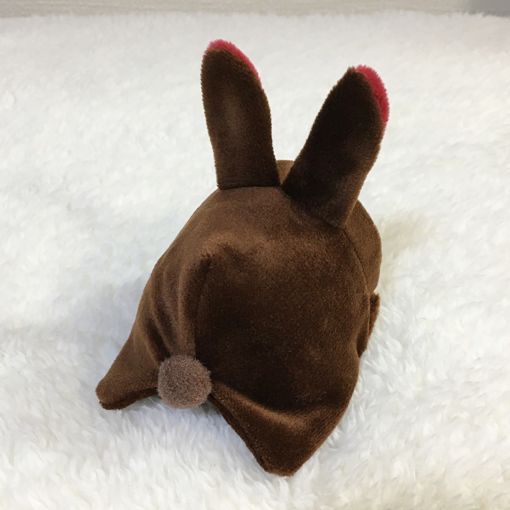 もちマス/もちころりん着ぐるみ うさぎ ブラウン&ワインレッド