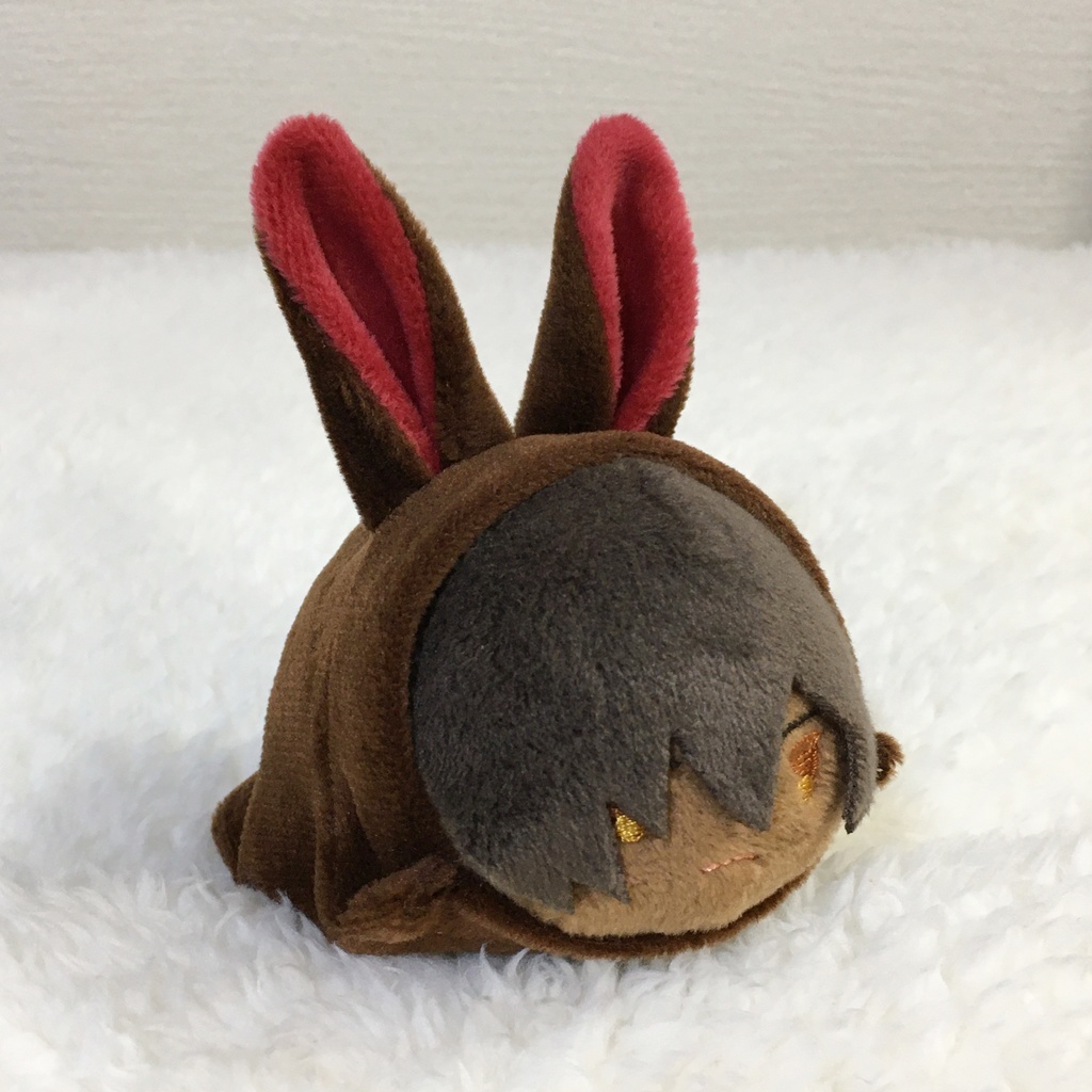 もちマス/もちころりん着ぐるみ うさぎ ブラウン&ワインレッド