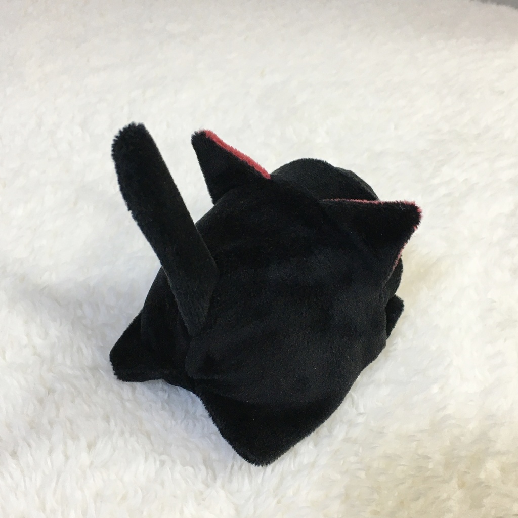 もちマス/もちころりん着ぐるみ ねこ ブラック&ワインレッド