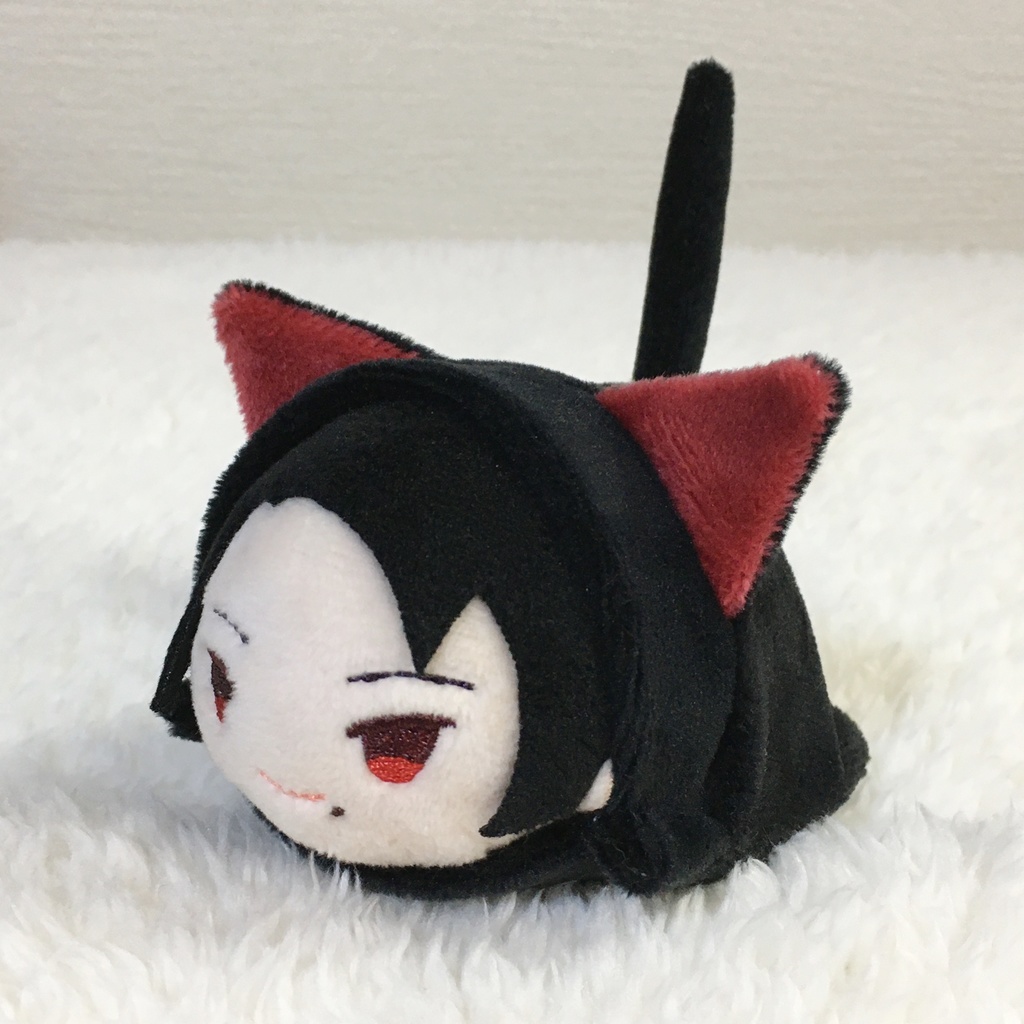 もちマス/もちころりん着ぐるみ ねこ ブラック&ワインレッド