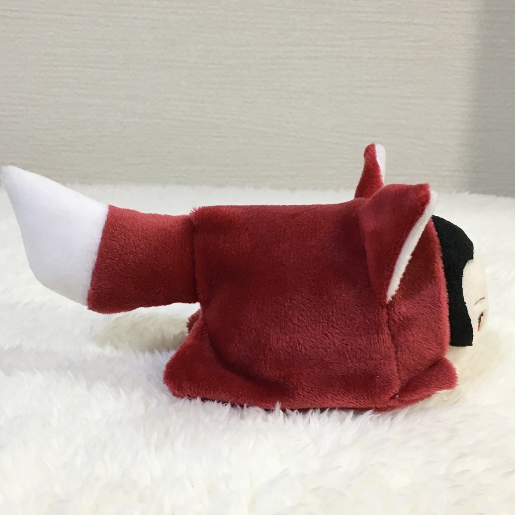 もちマス/もちころりん着ぐるみ きつね ワインレッド