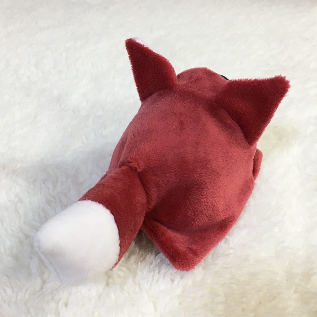 もちマス/もちころりん着ぐるみ きつね ワインレッド