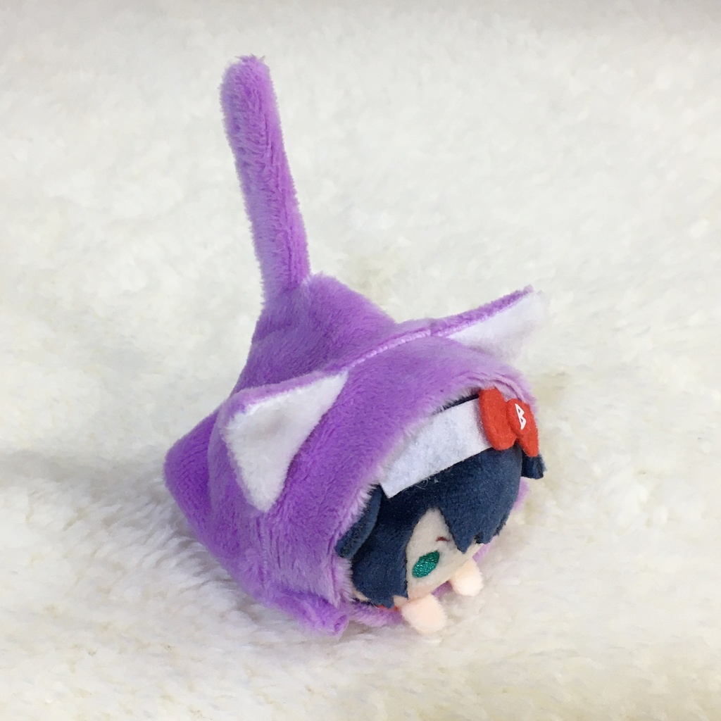 まめころりん着ぐるみ　ねこ　パープル