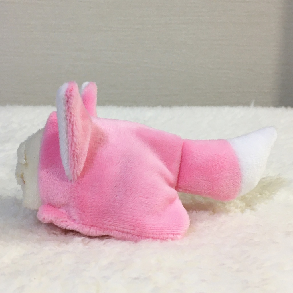 もちマスミニ着ぐるみ きつね ピンク