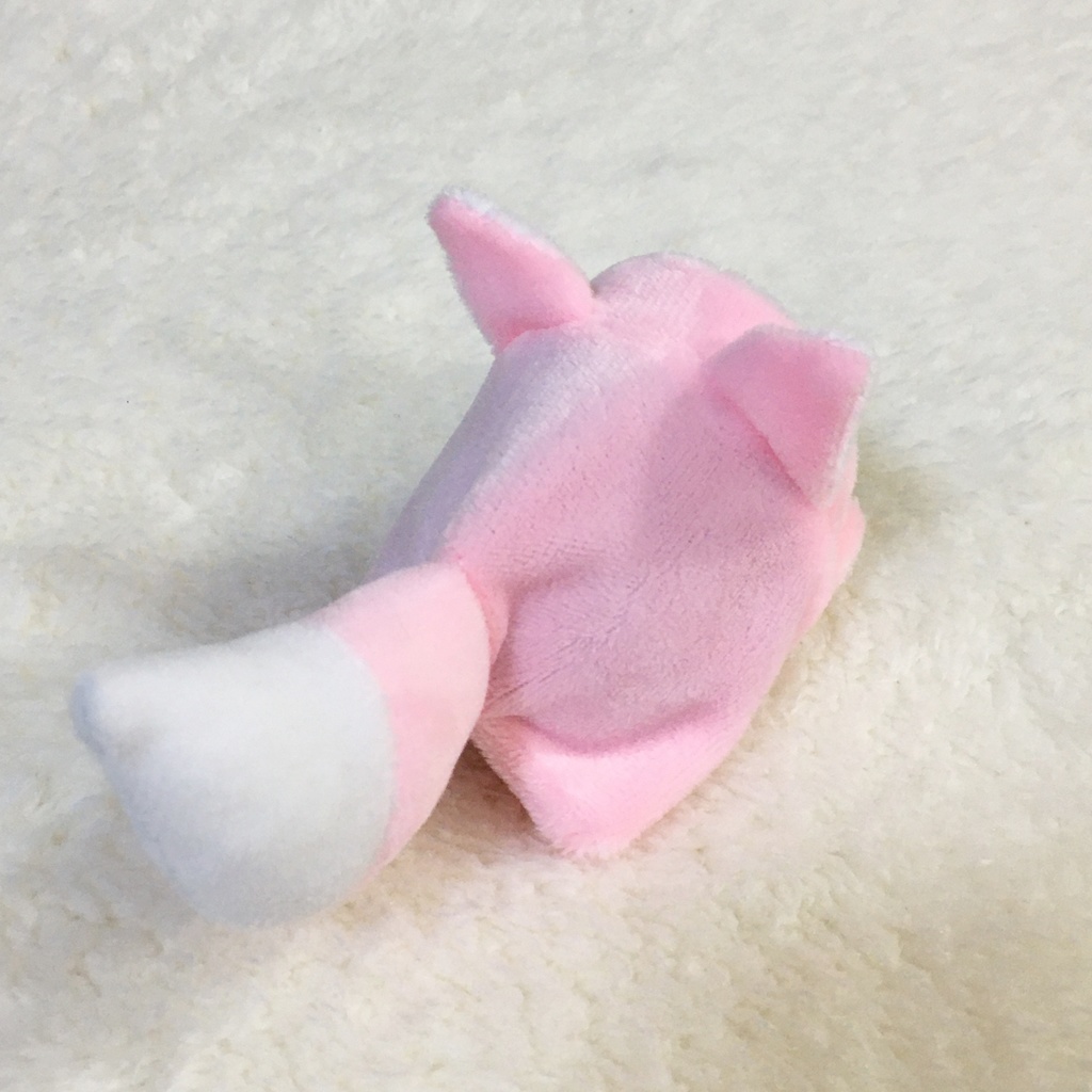 もちマスミニ着ぐるみ きつね ベビーピンク