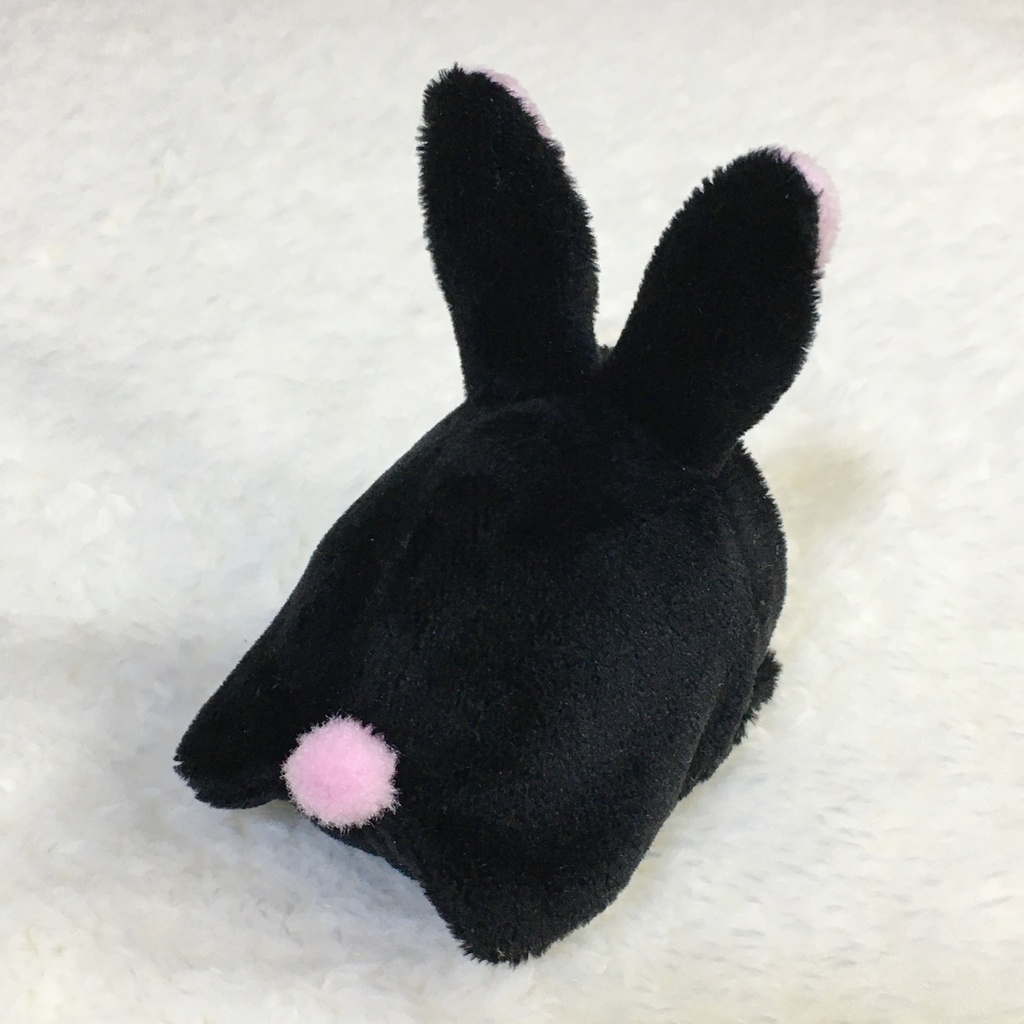 もちマスミニ着ぐるみ うさぎ ブラック&撫子色