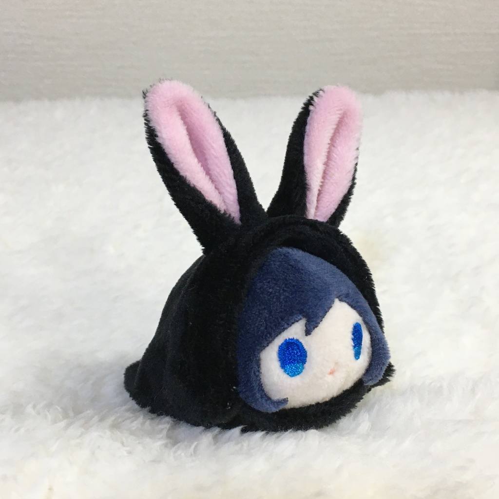 もちマスミニ着ぐるみ うさぎ ブラック&撫子色
