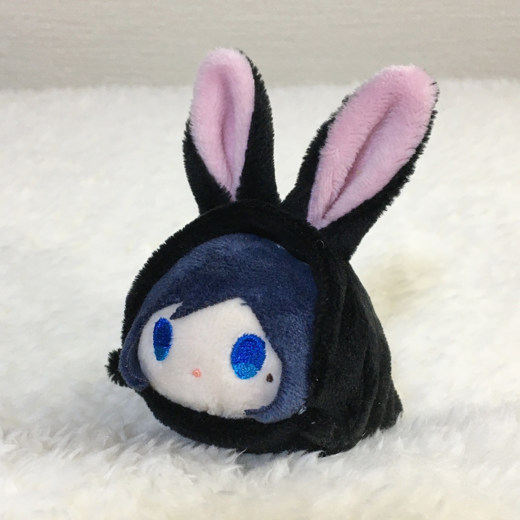 もちマスミニ着ぐるみ うさぎ ブラック&撫子色
