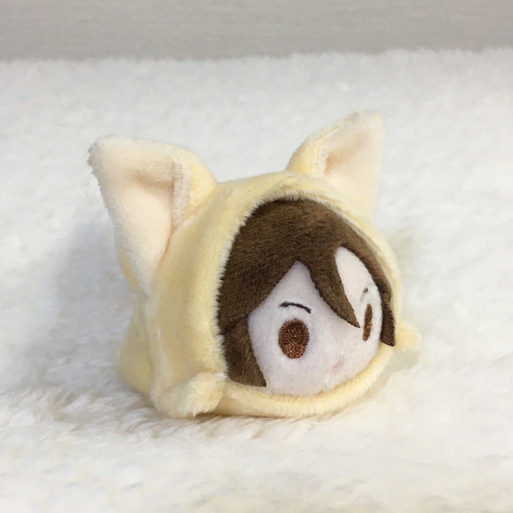 もちマスミニ着ぐるみ きつね クリーム&アイボリー