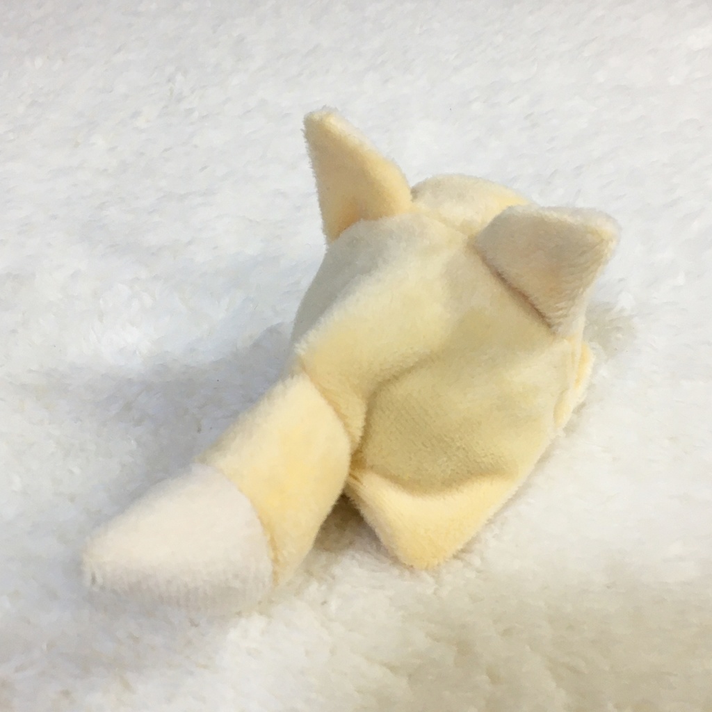 もちマスミニ着ぐるみ きつね クリーム&アイボリー