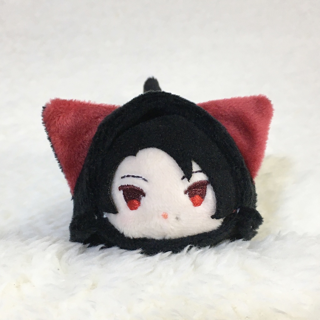 もちマスミニ着ぐるみ ねこ ブラック&ワインレッド