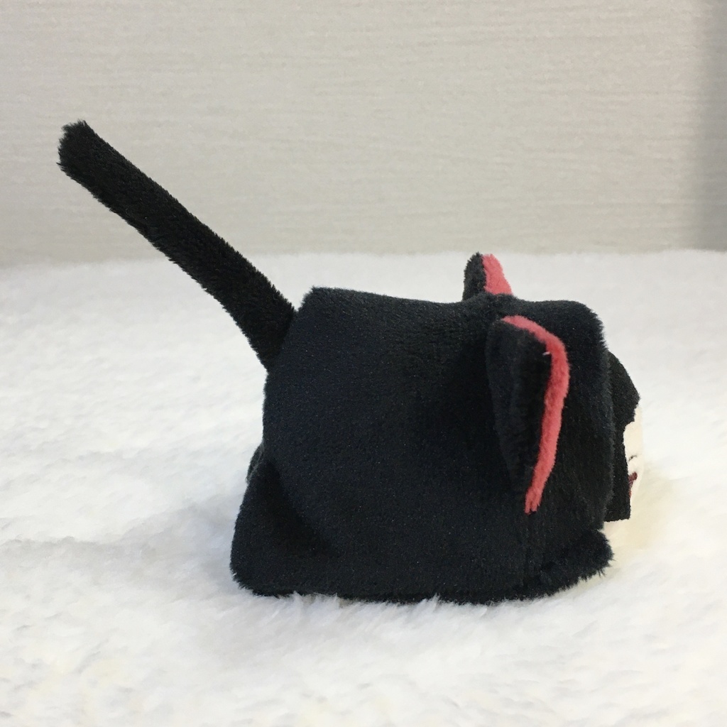 もちマスミニ着ぐるみ ねこ ブラック&ワインレッド