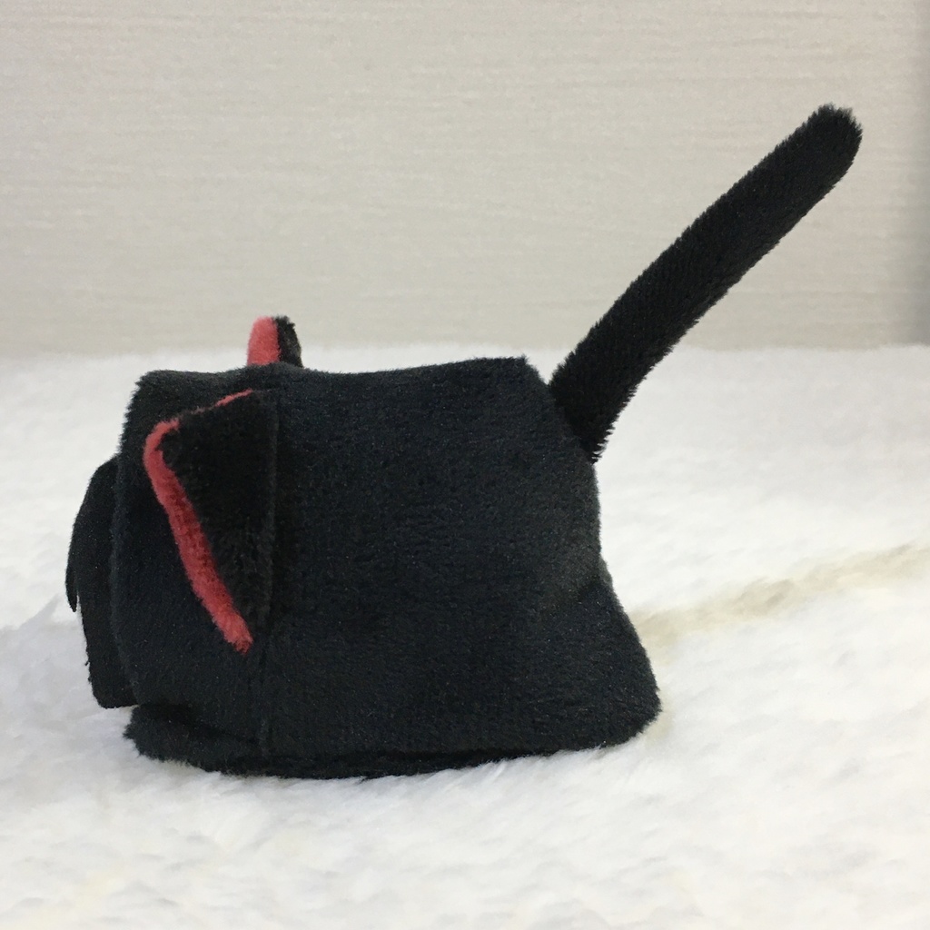 もちマスミニ着ぐるみ ねこ ブラック&ワインレッド