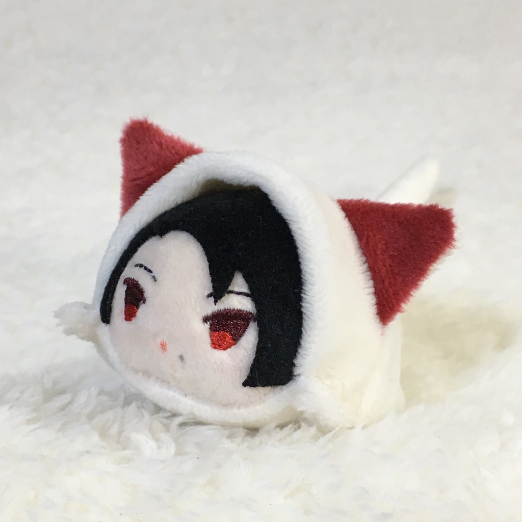 もちマスミニ着ぐるみ ねこ ミルク&ワインレッド