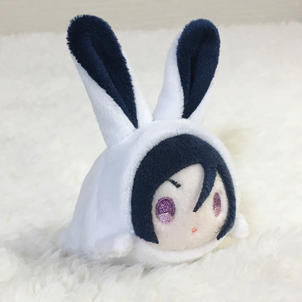 もちマスミニ着ぐるみ うさぎ ホワイト&ネイビー