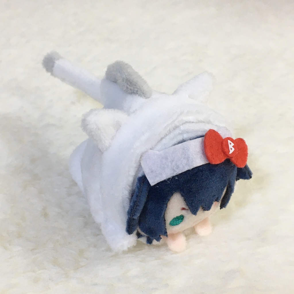 まめころりん着ぐるみ うま ホワイト&グレー