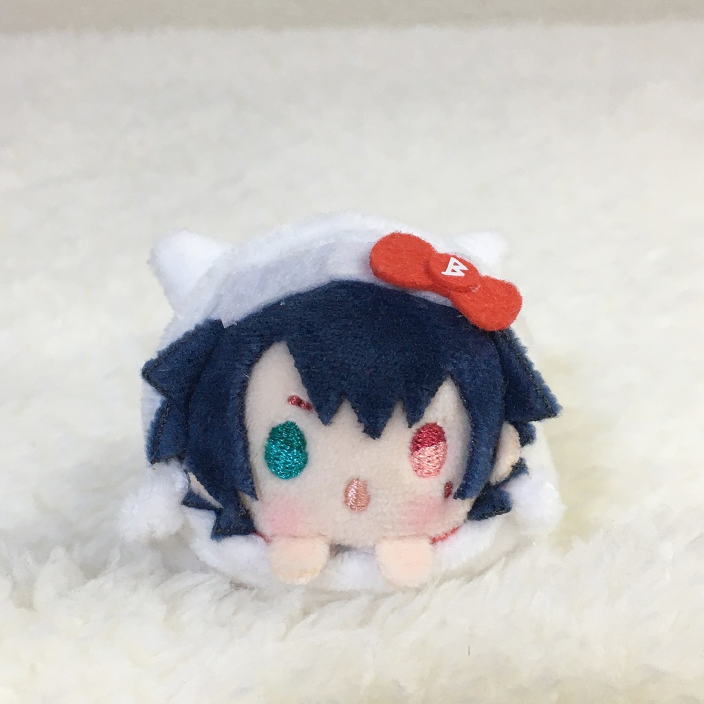 まめころりん着ぐるみ　うま　ホワイト＆グレー