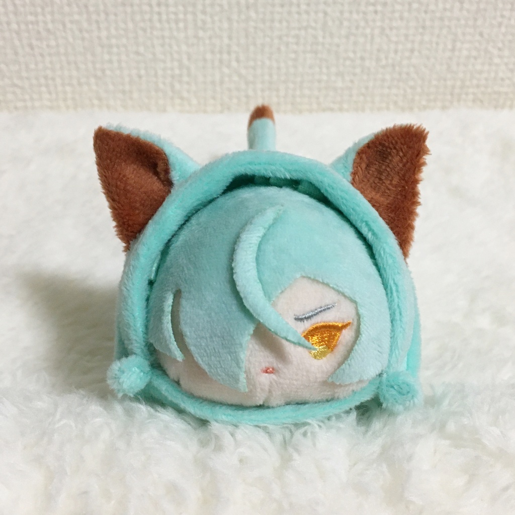 もちマス/もちころりん着ぐるみ ねこ(折れ耳) チョコミント