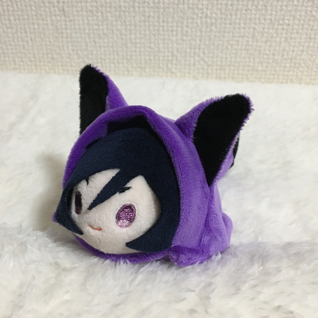 もちマス/もちころりん着ぐるみ きつね バイオレット&ブラック