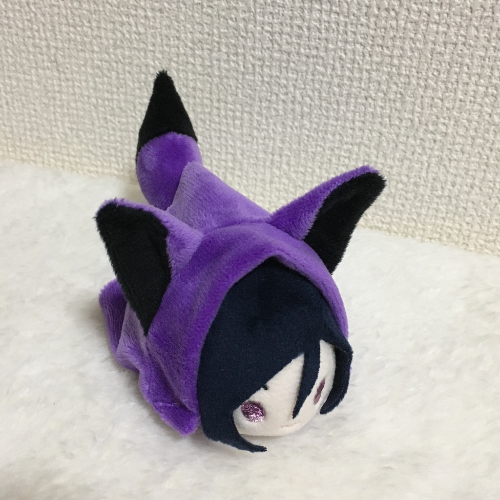 もちマス/もちころりん着ぐるみ　きつね　バイオレット＆ブラック