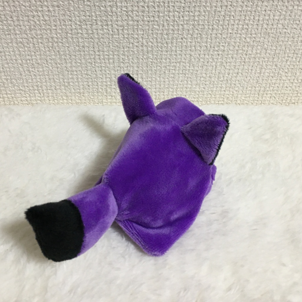 もちマス/もちころりん着ぐるみ きつね バイオレット&ブラック