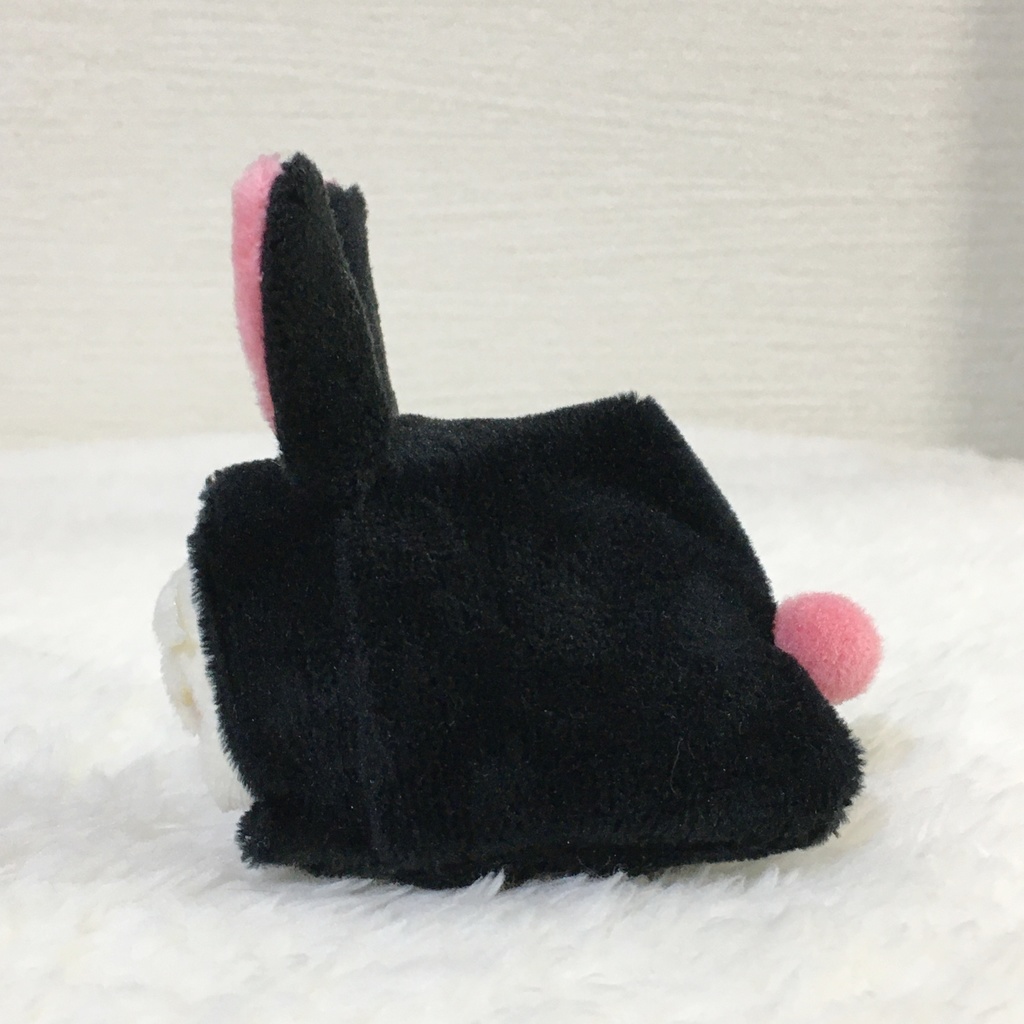 もちマスミニ着ぐるみ うさぎ ブラック&コーラルピンク