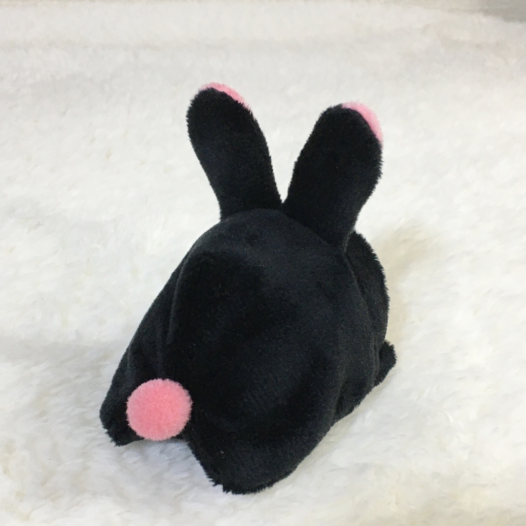 もちマスミニ着ぐるみ うさぎ ブラック&コーラルピンク