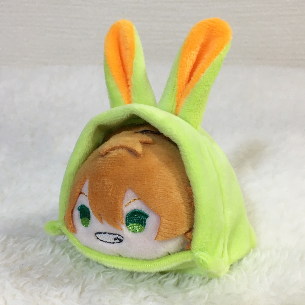 もちマス/もちころりん着ぐるみ うさぎ ライムグリーン&オレンジ