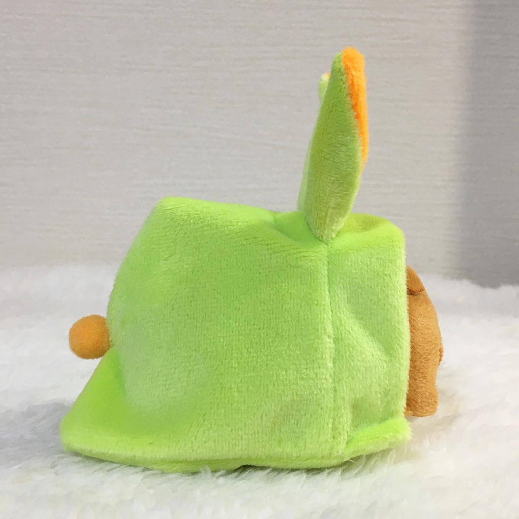 もちマス/もちころりん着ぐるみ うさぎ ライムグリーン&オレンジ