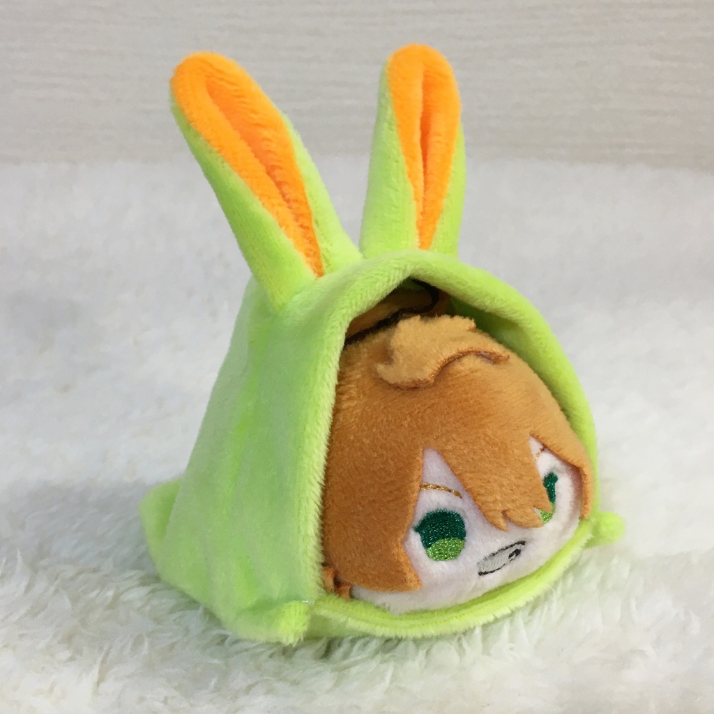 もちマス/もちころりん着ぐるみ うさぎ ライムグリーン&オレンジ