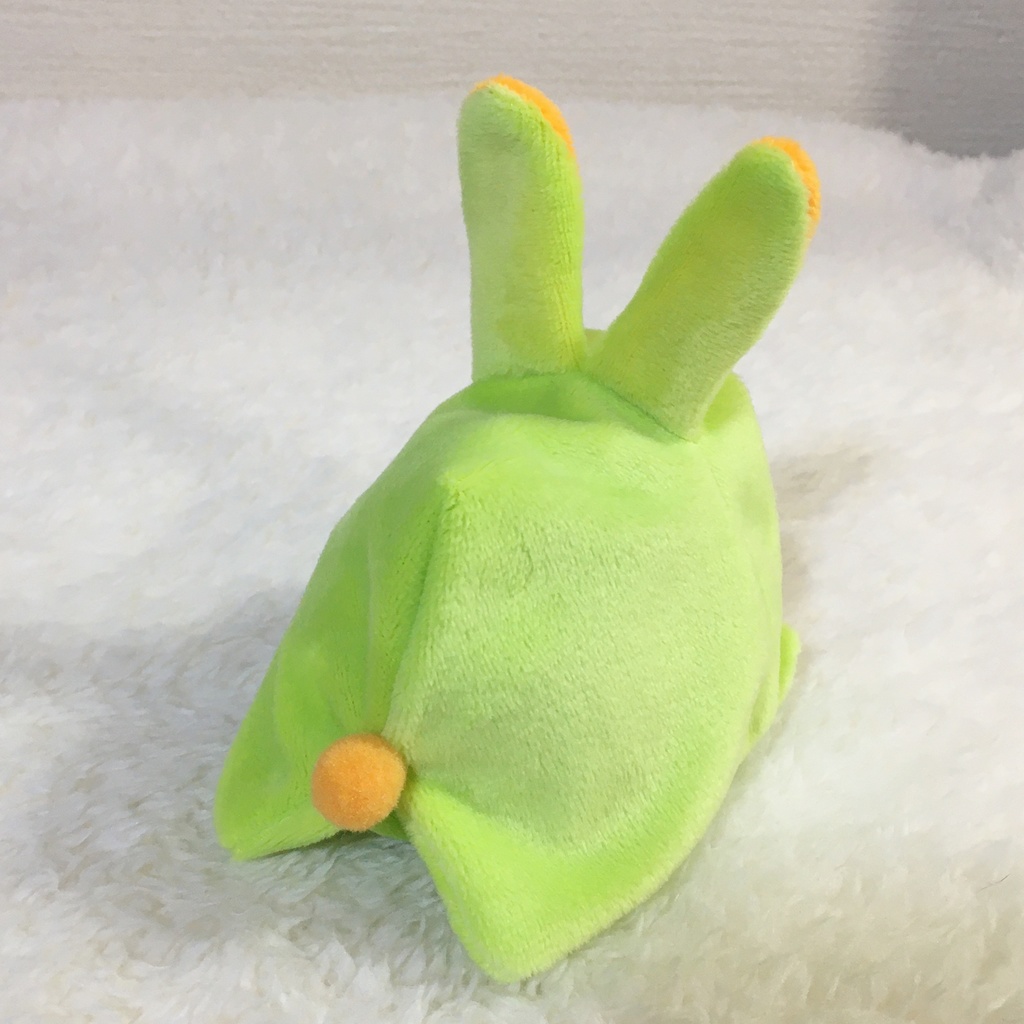 もちマス/もちころりん着ぐるみ うさぎ ライムグリーン&オレンジ