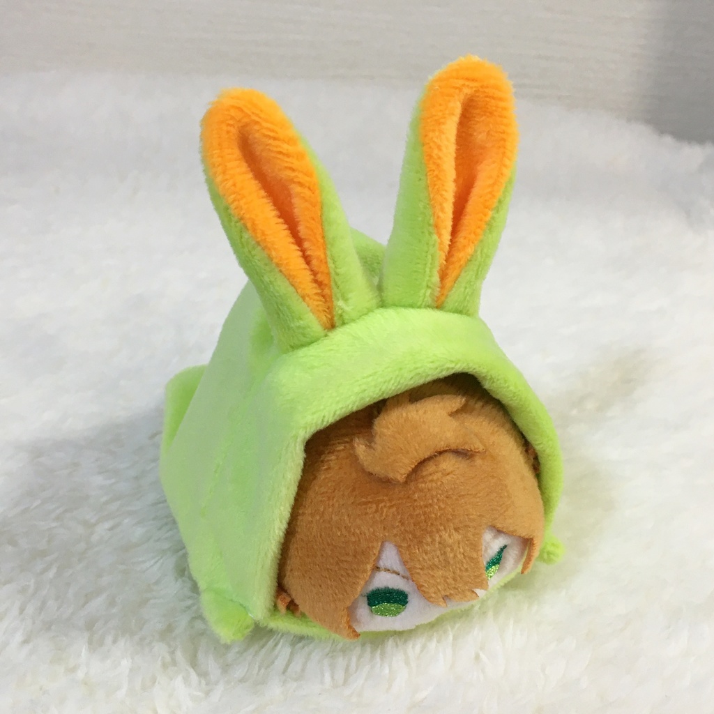 もちマス/もちころりん着ぐるみ うさぎ ライムグリーン&オレンジ