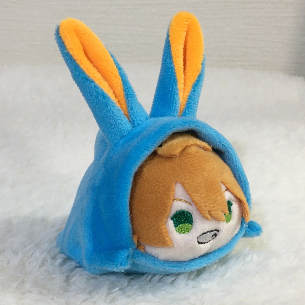 もちマス/もちころりん着ぐるみ うさぎ アクアブルー&オレンジ