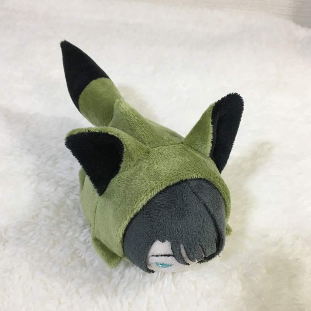 もちマス/もちころりん着ぐるみ きつね カーキ&ブラック