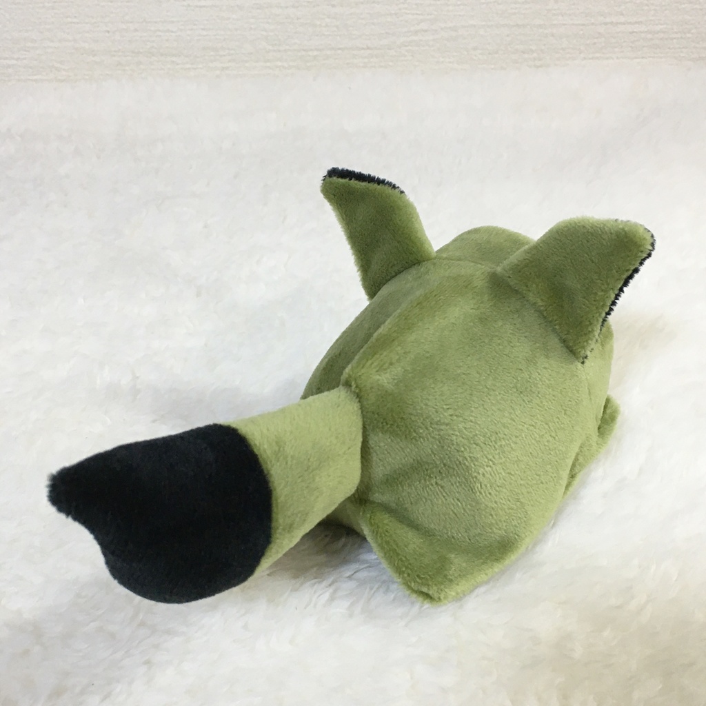 もちマス/もちころりん着ぐるみ きつね カーキ&ブラック