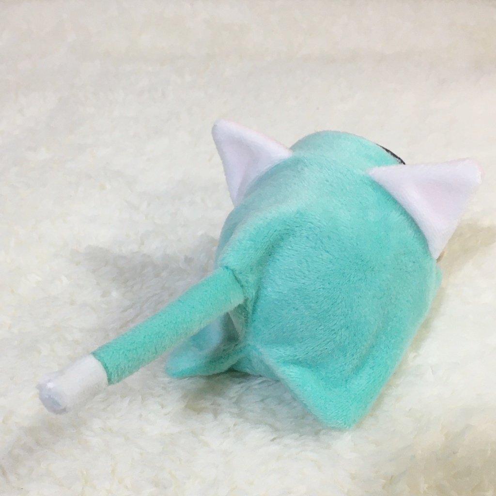 もちころりん/もちマス着ぐるみ ねこ ミントグリーン&ホワイト