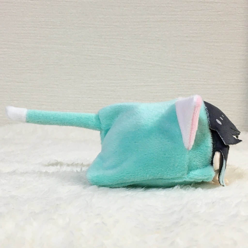 もちころりん/もちマス着ぐるみ ねこ ミントグリーン&ホワイト