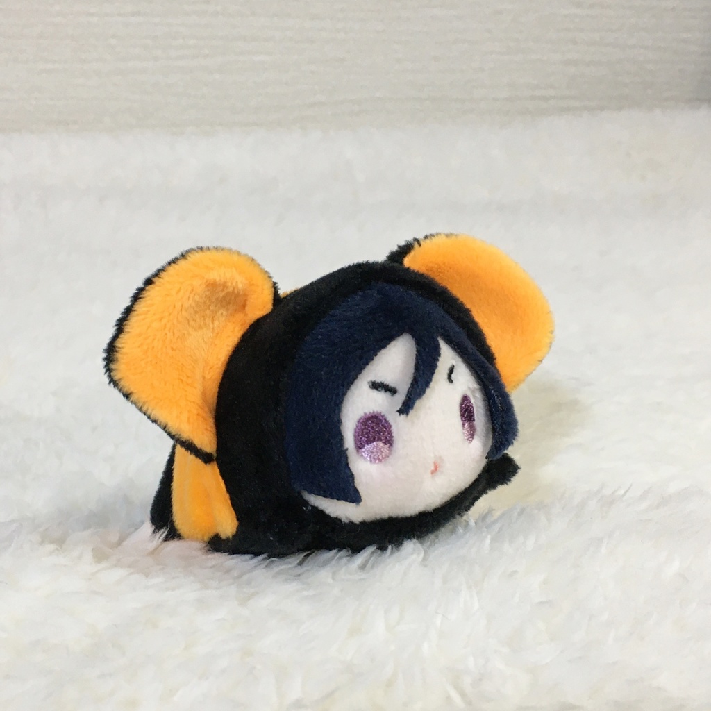 もちマスミニ着ぐるみ くま ブラック&オレンジ