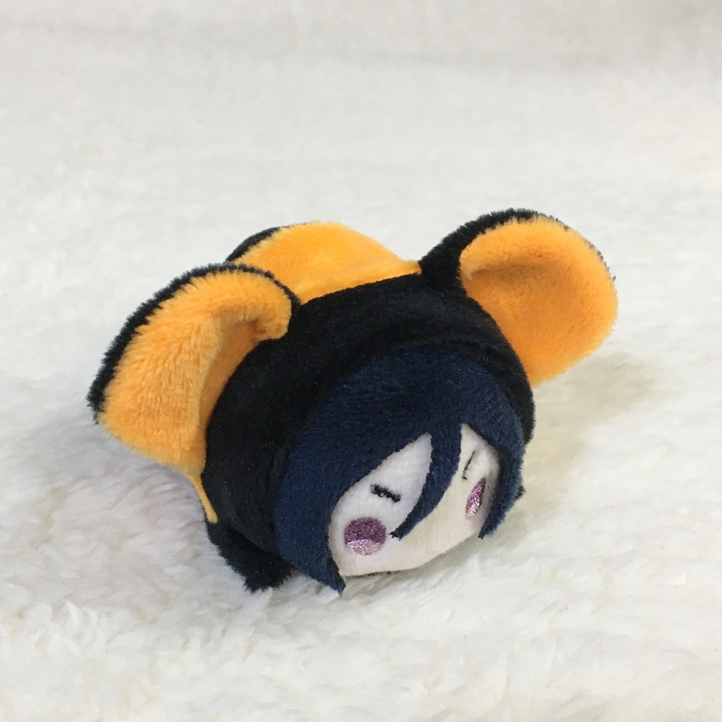 もちマスミニ着ぐるみ くま ブラック&オレンジ