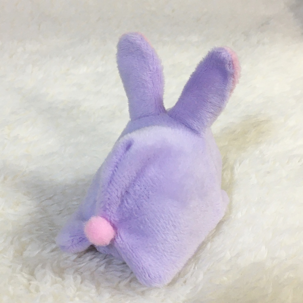 もちマスミニ着ぐるみ うさぎ ラベンダー&撫子色