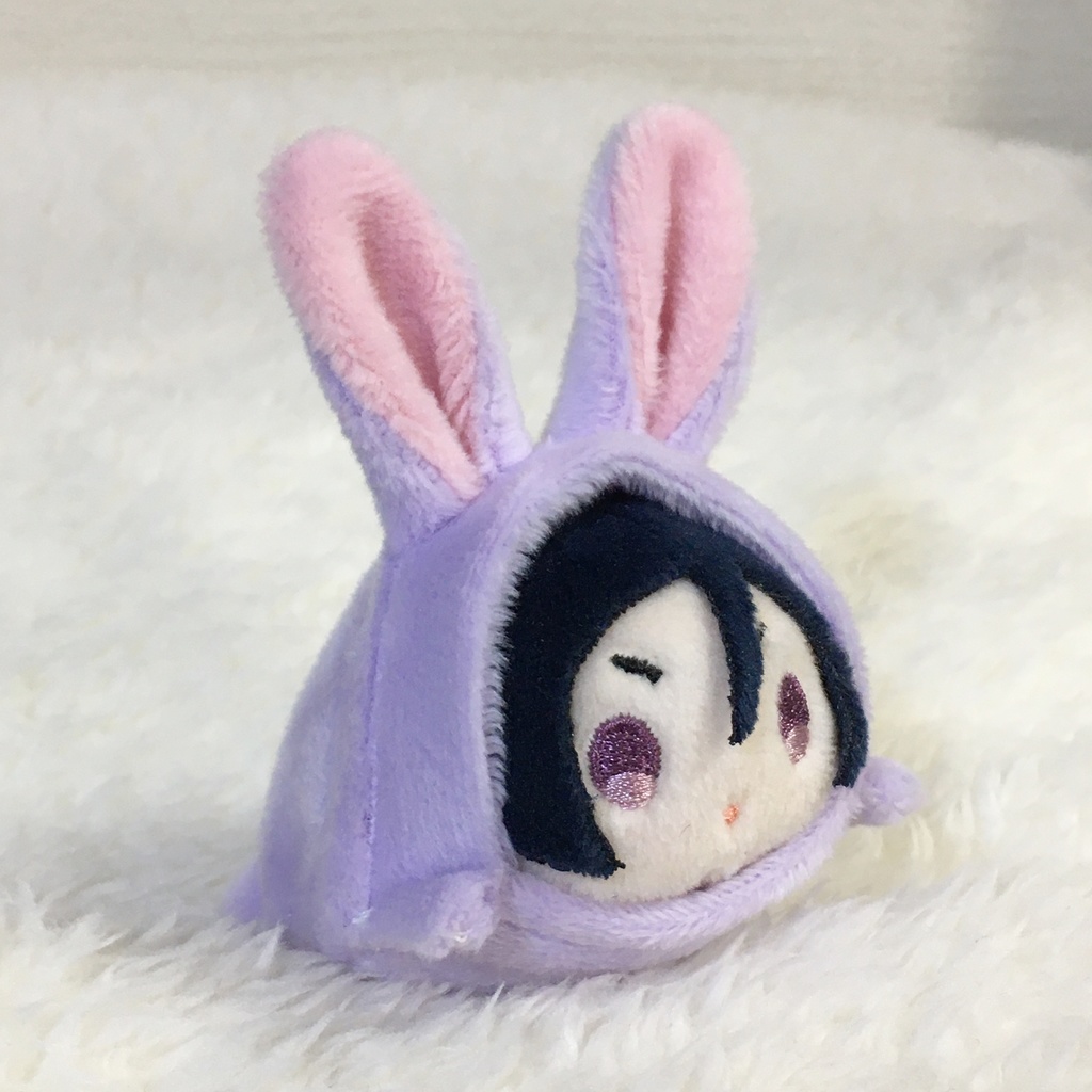 もちマスミニ着ぐるみ うさぎ ラベンダー&撫子色