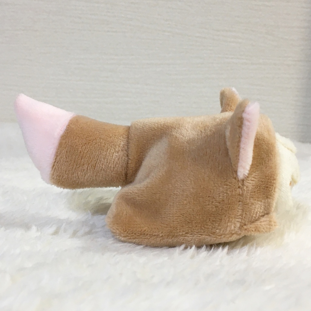 もちマスミニ着ぐるみ きつね カフェオレ&ネールピンク