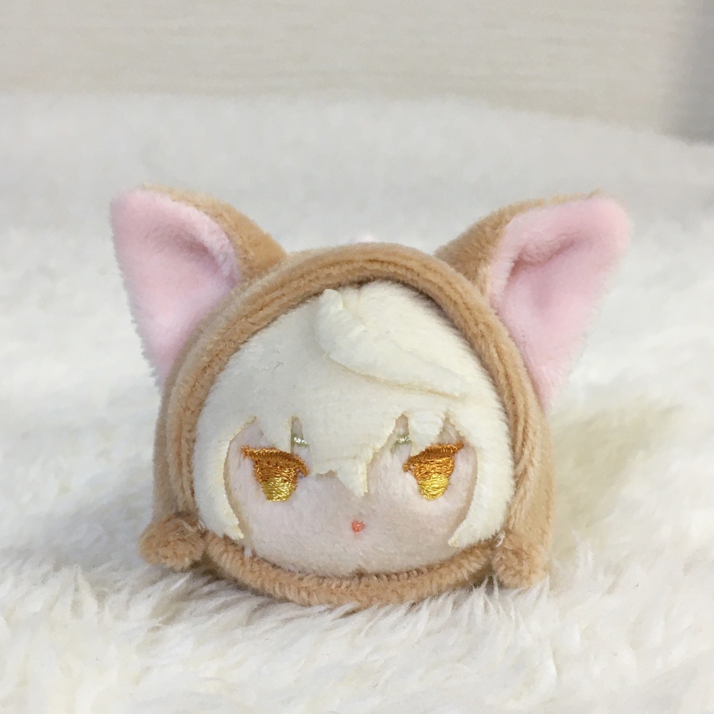 もちマスミニ着ぐるみ きつね カフェオレ&ネールピンク